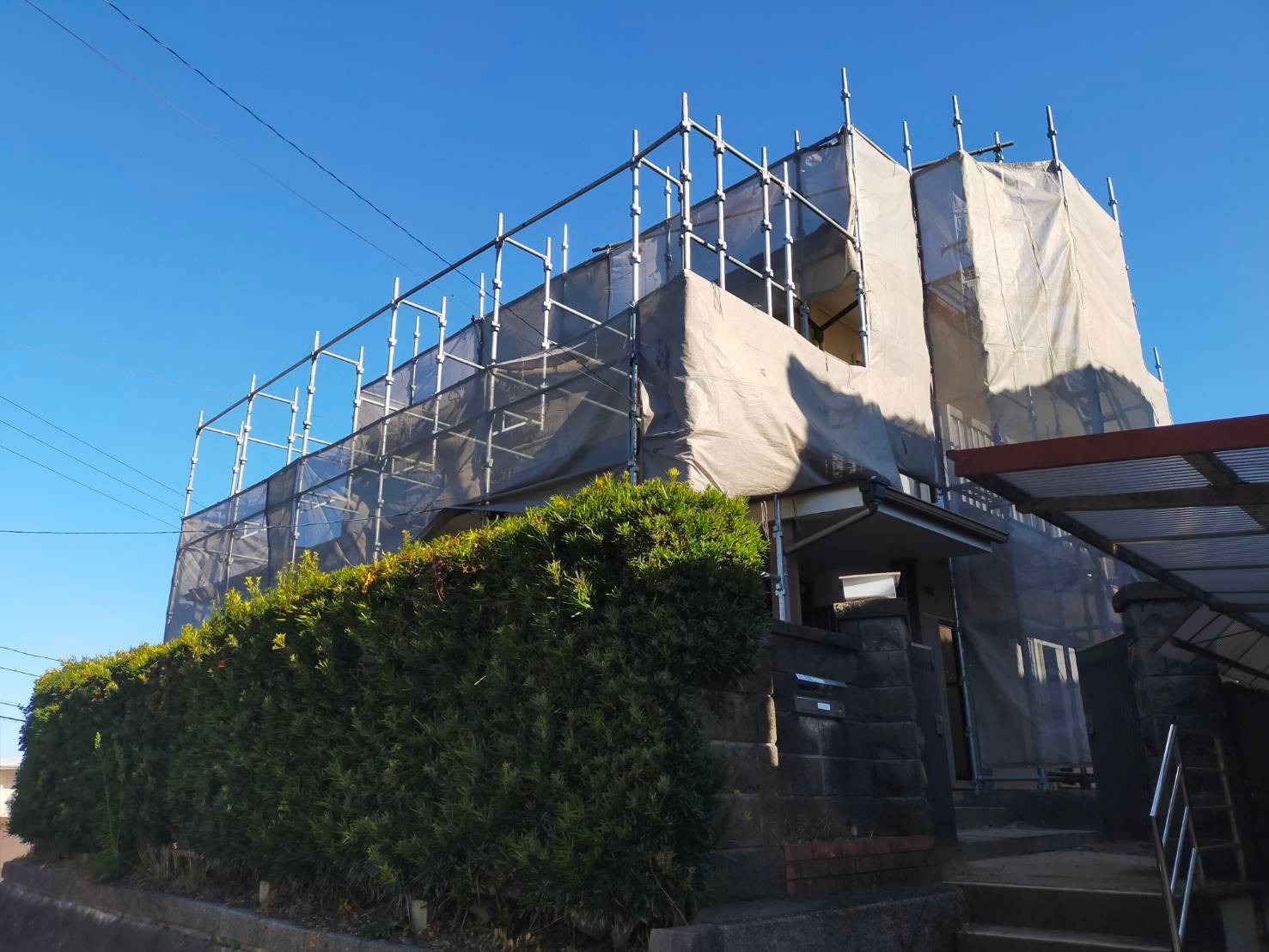 岡崎市でヤモタス工事が進行中
