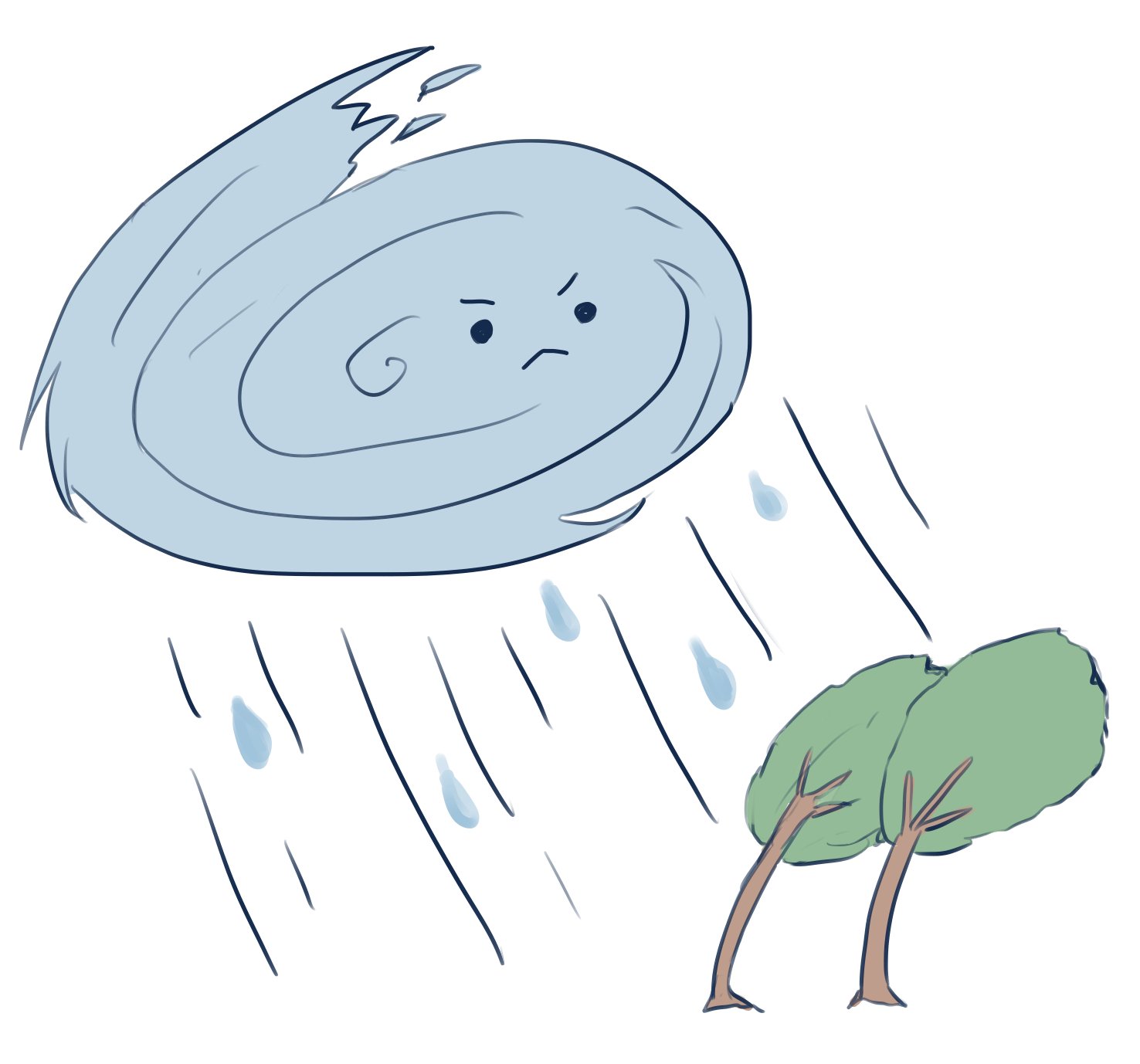 台風と空き家